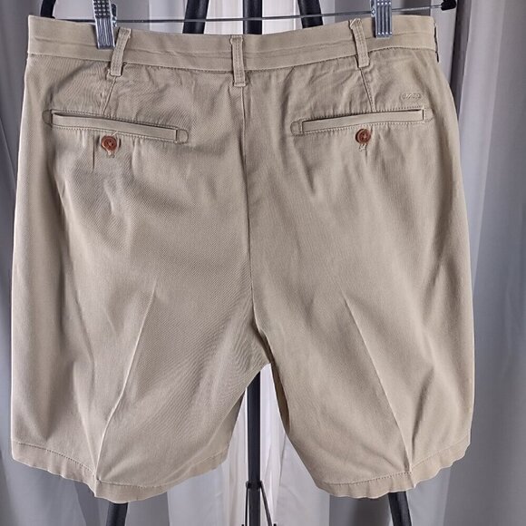 Izod Saltwater Stretch Men's Cotton Spandex Tan 4 Pocket Shorts Size 34 - Picture 4 of 13